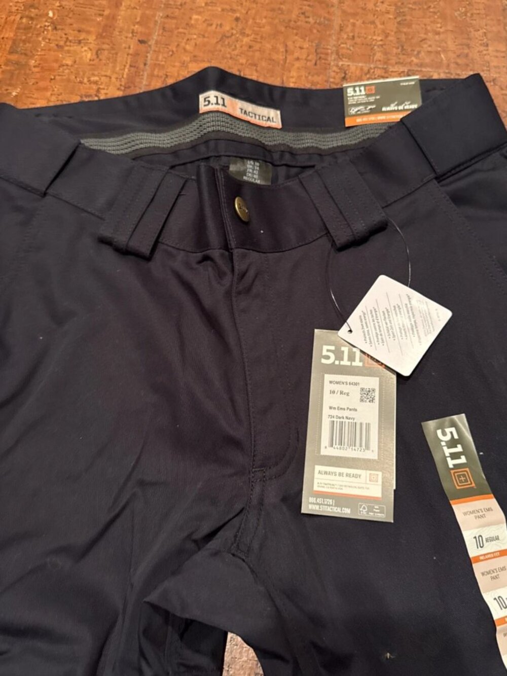 5.11 Tactical Women’s 10 Regular Navy Blue EMS Pants Cargo Pockets NEW - Picture 3 of 7